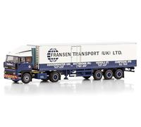 FloZ Per WSI per DAF 2800 4X2 Classic Reefer Trailer - 3 ASSE per Fransen Transport UK 1:50 Truck Pre-Built Model