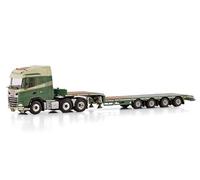 FloZ Per WSI per DAF per XG 6X2 Twin Steer SEMI Low Loader - 4 AXLE per Lock Transport 1:50 Truck Pre-Built Model