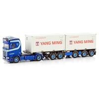 FloZ Per WSI per Scania S Normal CS20N 4X2 2CONNECT per rimorchio combinato - 2+3 assi + 2 x 20FT contenitore per Van Wonderen per Beesd B.V. 1:50 camion pre-costruito