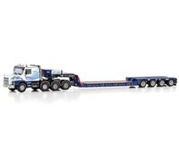 FloZ Per WSI per Scania Serie 3 Torpedo 8X4 Euro Low Loader - 4 AXLE per Van Wijgerden Transport 1:50 Truck Pre-Built Model