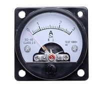 Flpeekash AC Misuratore Del Pannello Analogico Rotondo 0-3A Misurazione Della Corrente Amperometro Calibro Nero