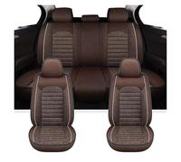 FLPLZKMNZK Copri sedili set protezione Coprisedili Per Auto Adatti Per La Maggior Parte Delle Auto Regali Estivi Traspiranti Di Lusso Per Donna Uomo Interni Auto Coprisedili Auto(Full Set-Coffee)