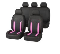 FLPLZKMNZK Copri sedili set protezione Coprisedili Per Auto Rosa Coprisedili Estivi Traspiranti Compatibili Con Airbag Adatti Alla Maggior Parte Delle Auto Coprisedili Auto(Pink 5 Seat)