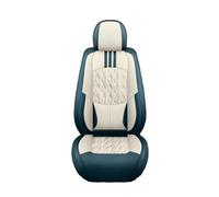 FLPLZKMNZK Copri sedili set protezione Cuscino In Pelle Per Coprisedile Per Auto Per VW Per Jetta Accessorio Interno Impermeabile E Resistente All'umidità Coprisedili Auto(Beige Blue)