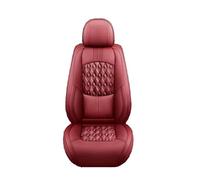 FLPLZKMNZK Copri sedili set protezione Cuscino In Pelle Per Coprisedile Per Auto Per VW Per Jetta Accessorio Interno Impermeabile E Resistente All'umidità Coprisedili Auto(Wine Red)