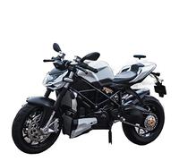 flrian per Ducati Streetfighter S, Diavel Carbon, Modello di Moto da Corsa in Lega 1:12 Replica di Auto da Strada Ornamenti for Veicoli Regalo Decorazione Modelli di Moto(Street White)