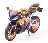 flrian per Honda CBR1000RR CBR Repsol Fireblade 1/12 Moto Modello Pressofuso Simulato Auto da Corsa Locomotiva Scultura Ornamento Regalo Modelli di Moto(Orange)
