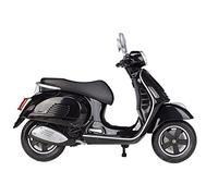 flrian per Vespa GTS Super 2020 1:12 in Lega for Il Tempo Libero Modello di Moto Simulazione Modello di Moto in Metallo Flessibile Ruota Che Gira Regalo del Giocattolo Modelli di Moto(Black)