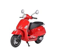 flrian per Vespa GTS Super 2020 1:12 in Lega for Il Tempo Libero Modello di Moto Simulazione Modello di Moto in Metallo Flessibile Ruota Che Gira Regalo del Giocattolo Modelli di Moto(Red)