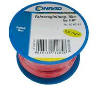 FLRY-B Components 606261 - Cavo per auto, 1 x 2,50 mm², 10 m, colore: Rosso
