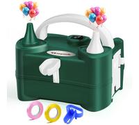 FLSEPAMB Gonfia Palloncini Elettrico,220V Intelligente a 2 Modalità Pompa per Palloncini Elettrica Portatile Con Annodatore, Festa,Matrimoni, Natale