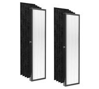 FLT5250PT Filtro compatibile con filtro Germ Guardian C, FLT5000, modello AC5250PT, AC5000, AC5300B, purificatore d'aria serie 2 filtri True HEPA e 8 filtri a carbone