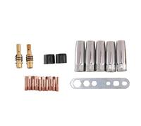 Fltaheroo Set di Pezzi Di Usura MIG/MAG Adatto al Diametro Filo MB15 0,8 Mm Pezzi Ugello Gas Ugello Ugello Corrente Ugello M6 0,8 Mm