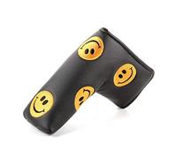 FLTRADE Smile Face Limited Edition Golf Blade putter coperture della testa per Callaway TaylorMade Titleist Scotty Cameron Odyssey ping Mizuno cobra, nero/giallo