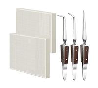 Fluaonb Blocchi di Saldatura Piastra di Saldatura nel Ceramica un D'Ape Kit di Saldatura per Gioielli per Strumenti per la Creazione di Gioielli Parti di Forniture per Saldatura