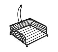 Fluaonb Elegante Portatovaglioli di Carta Nero per Tavolo, Cucina, Controsoffitti e Tavoli da Esterno - Dispensatore di Tovaglioli