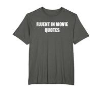 Fluent in Citazioni di Film Maglietta, Uomo Taglie Grandi, Asfalto, 3X Tall