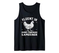 Fluent in Fowl Chicken language Funny Animal Poultry Owner Canotta