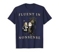 Fluent in Nonsense Vintage Alice nel Paese delle Meraviglie Maglietta