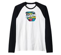 Fluent In Sarcasm And Sass Pop Art Design Maglia con Maniche Raglan