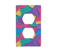 Fluente forme ondulate in colori copertura interruttore luce copertura decorativa 1 banda piastra da parete per cucina stanza bagno dimensioni 7x11.4cm