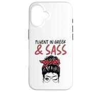 Fluente in greco e sass per donne e uomini Custodia per iPhone 16