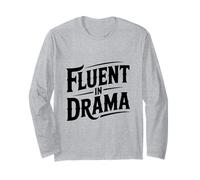 Fluente nellumorismo Sarcastico drammatico per Gli Amanti del teatro Maglia a Manica