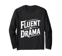 Fluente nellumorismo Sarcastico drammatico per Gli Amanti del teatro Maglia a Manica