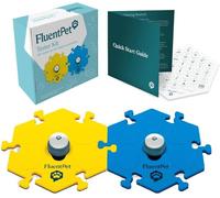 FluentPet Kit Tester per Pulsanti sonori - Pulsanti per la Comunicazione - Pulsanti parlanti compatti per Cani e Gatti - Set di Pulsanti parlanti per Cani con 2 Pulsanti registrabili e 2 tappetini