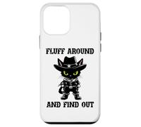 Fluff Around Find Out Meowdy Cat Funny Cowboy Overstimulated Custodia per iPhone 12 mini