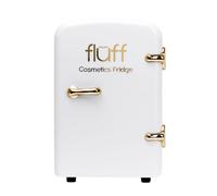 Fluff Frigorifero Cosmetico con Logo Dorato Bianco