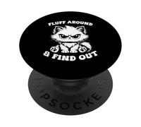 Fluff Intorno E Scopri Amante Gatto Sarcasmo Umorismo Cat Lady PopSockets PopGrip Adesivo