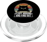 Fluff Intorno E Scopri Angry Kitty Retro Amante Gatto Umorismo PopSockets PopGrip per MagSafe