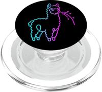 Fluff Intorno E Scopri Divertente Llama Sputando Fluffy PopSockets PopGrip per MagSafe