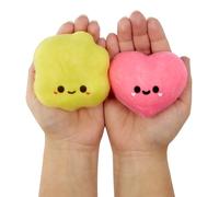 Fluffie Stuffiez Minis - Popcorn e caramelle a forma di cuore - Mini oggetti da collezione morbidi da schiacciare - Sorpresa - Gioco tattile e fai-da-te - Età 4+