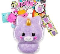 Fluffie Stuffiez Peluche da collezione piccolo - UNICORN - Sorpresa con gioco fidget ASMR e pelliccia da sfilare, peluche ultra-morbido - Età 4+