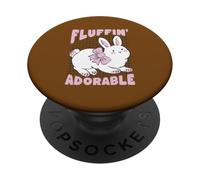 Fluffin - Adorabile coniglietto pasquale PopSockets PopGrip Adesivo