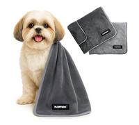 FLUFFINO Asciugamano per Cani in Microfibra - Confezione da 2 - 90 x 50 cm Gr...
