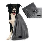 FLUFFINO Asciugamano per Cani Set di 2 120x70 cm Cani Asciugabiancheria...