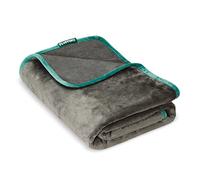 FLUFFINO® Coperta double-face per cani, di alta qualità, morbida e robusta, 150 x 100 cm, lavabile a 40 °C, grigia, coperta per cani grandi e piccoli, coperta per divano