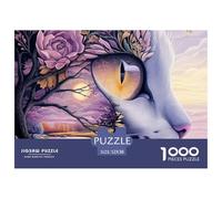 Fluffy Black-and-white Kitten with Blue Eyes Carta Di Qualità Ottimo Hobby Per Momenti Tranquilli, Weekend E Relax Vacanze 52x38cm/1000pcs