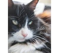 Fluffy Black & White Cat Address Book, for Cat Lovers, Mums & Dads: 110 pages, over 700 entry spaces, glossy cover with a cat theme throughout