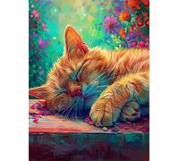 Fluffy Cat 1000 Piece Jigsaw Puzzles for Adults, Colourful, Challenging & Brainteasing Adult puzzles 1000 Pieces Floor, Fun jigsaws for The Whole Family 30x20 inch