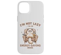 Fluffy Cat, I'm Not Lazy,Modalità risparmio energetico, Bubble Boba Tea Custodia per iPhone 14 Plus