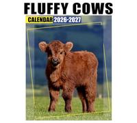 Fluffy Cows Calendar 2026 - 2027: Enjoy Simple And Effective Planning With US Holidays Marked And Ample Space For Notes And Tasks