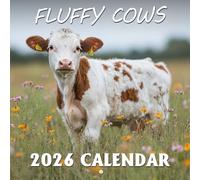 Fluffy Cows Calendar 2026: Endearing bovine friends with woolly coats bringing joy every month