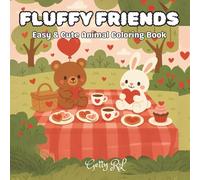 Fluffy Friends: Easy & Cute Animal Coloring Book