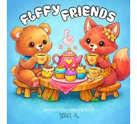Fluffy Friends: Simple Cute Coloring Book