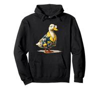 Fluffy Goose in Pigiama Costume Grafico Felpa con Cappuccio