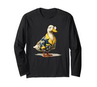 Fluffy Goose in Pigiama Costume Grafico Maglia a Manica